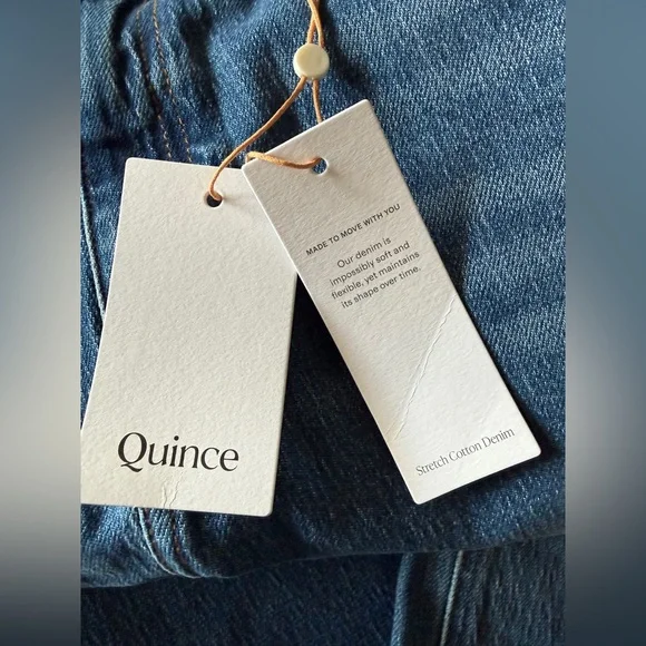 QUINCE Stretch Relaxed Straight Leg Jeans Size 31 - Picture 5 of 5